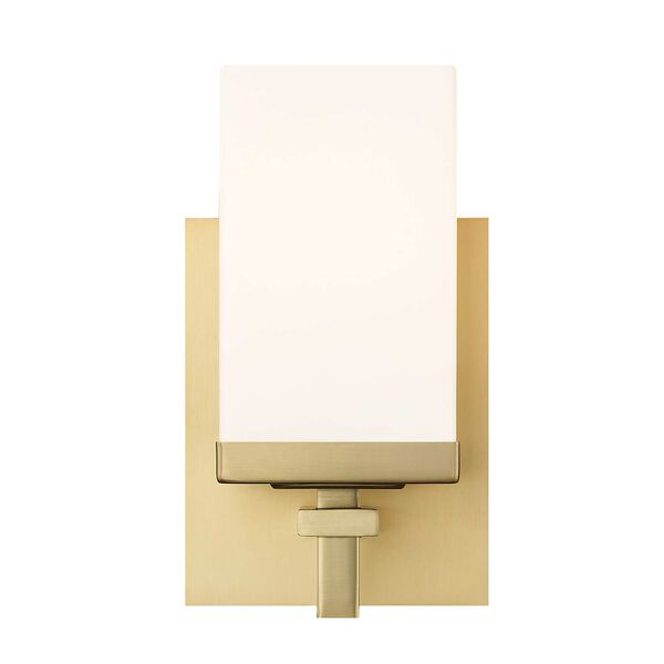 Maddox Brushed Champagne Bronze with Opal Glass One-Light Wall Sconce, image 3